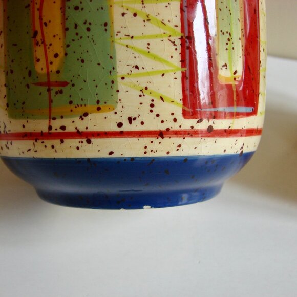 Pfaltzgraff Set of 2 Coffee Mugs Sedona Colourful Splatter Oversized Large - Picture 7 of 10